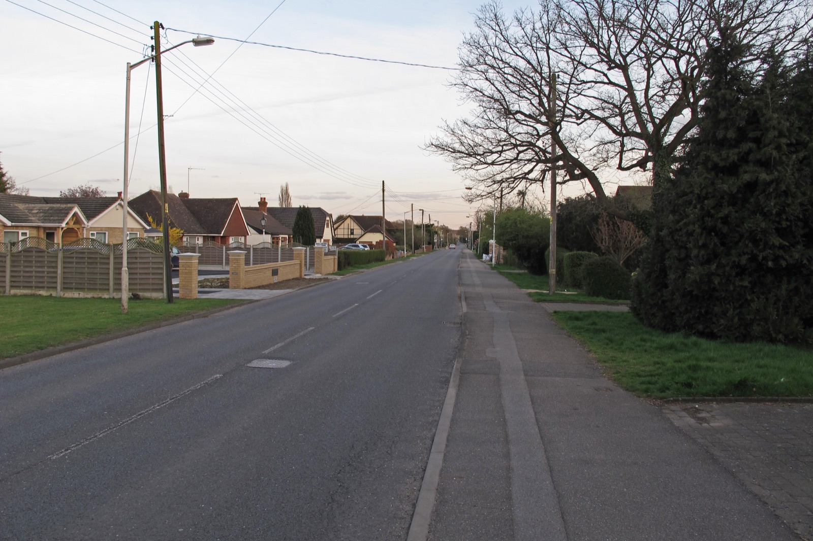 Church Road, Ramsden Bellhouse, a rural village lane