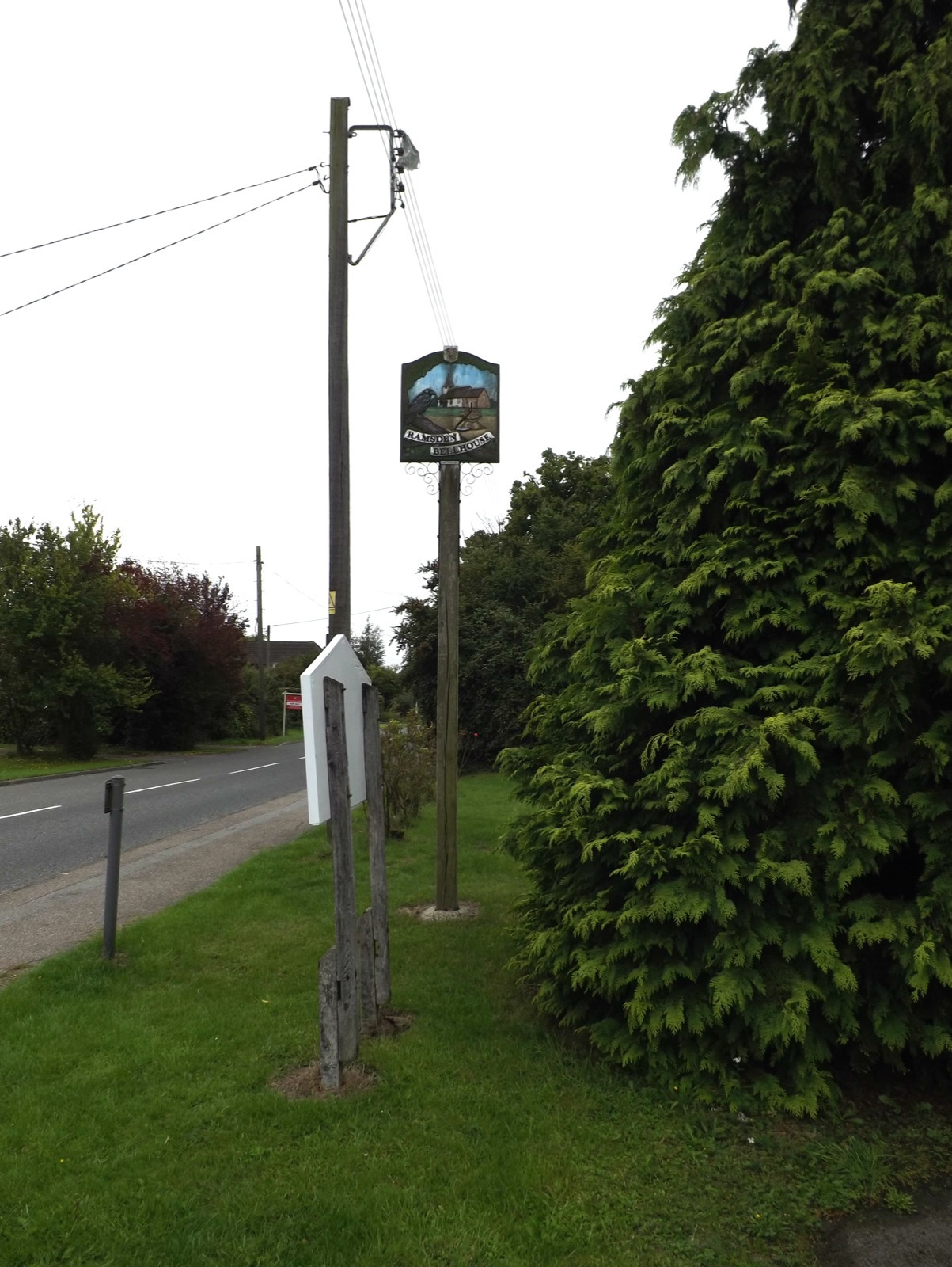 The Ramsden Bellhouse village sign